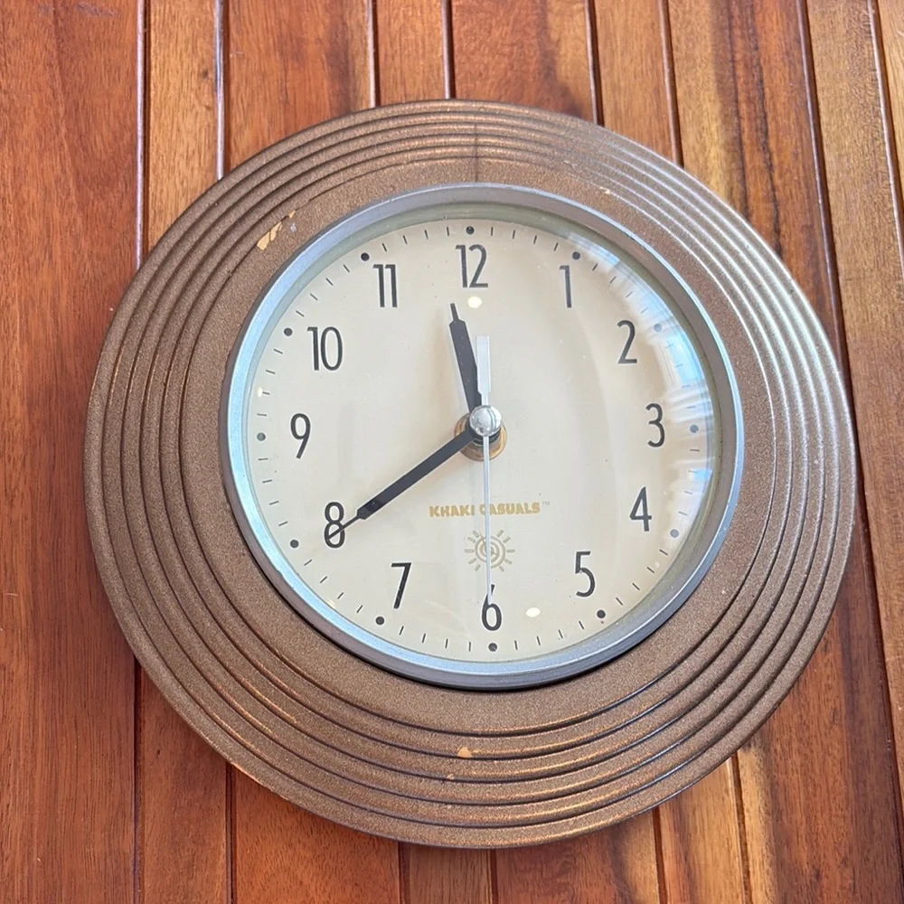 Soskin & Gordon Metallic Bronze Wall Clock Works